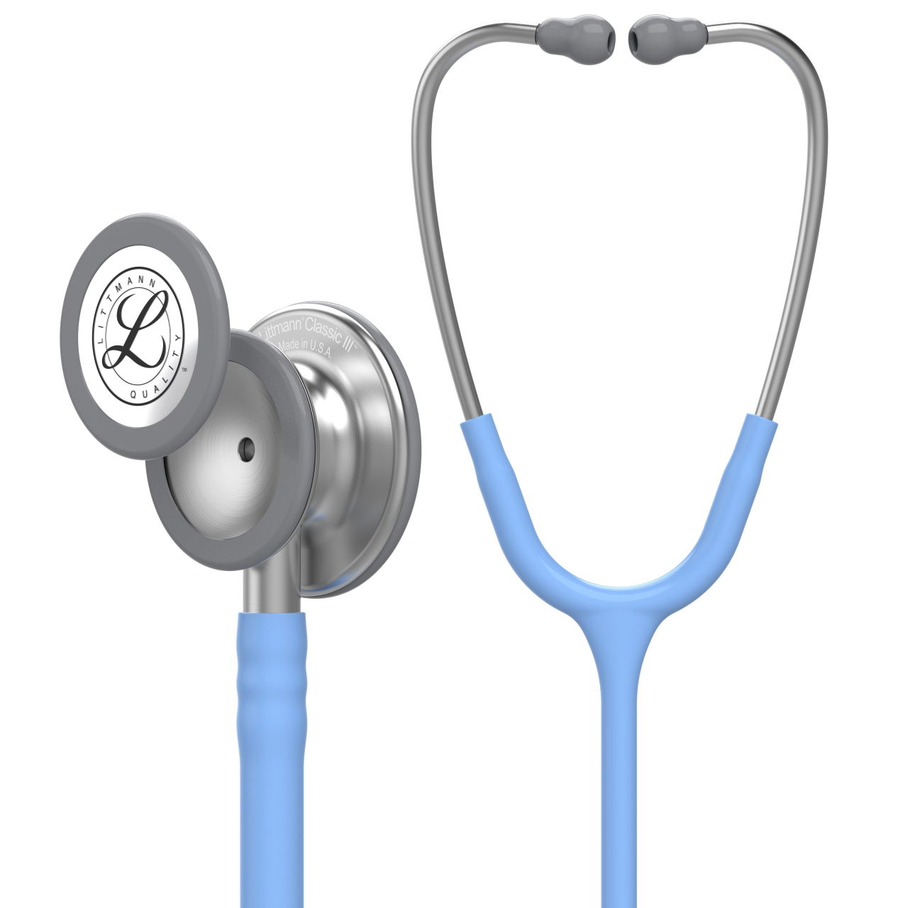 Pachet student - Stetoscop Littmann Classic III Albastru Azur 5630 + Borseta azur perlat