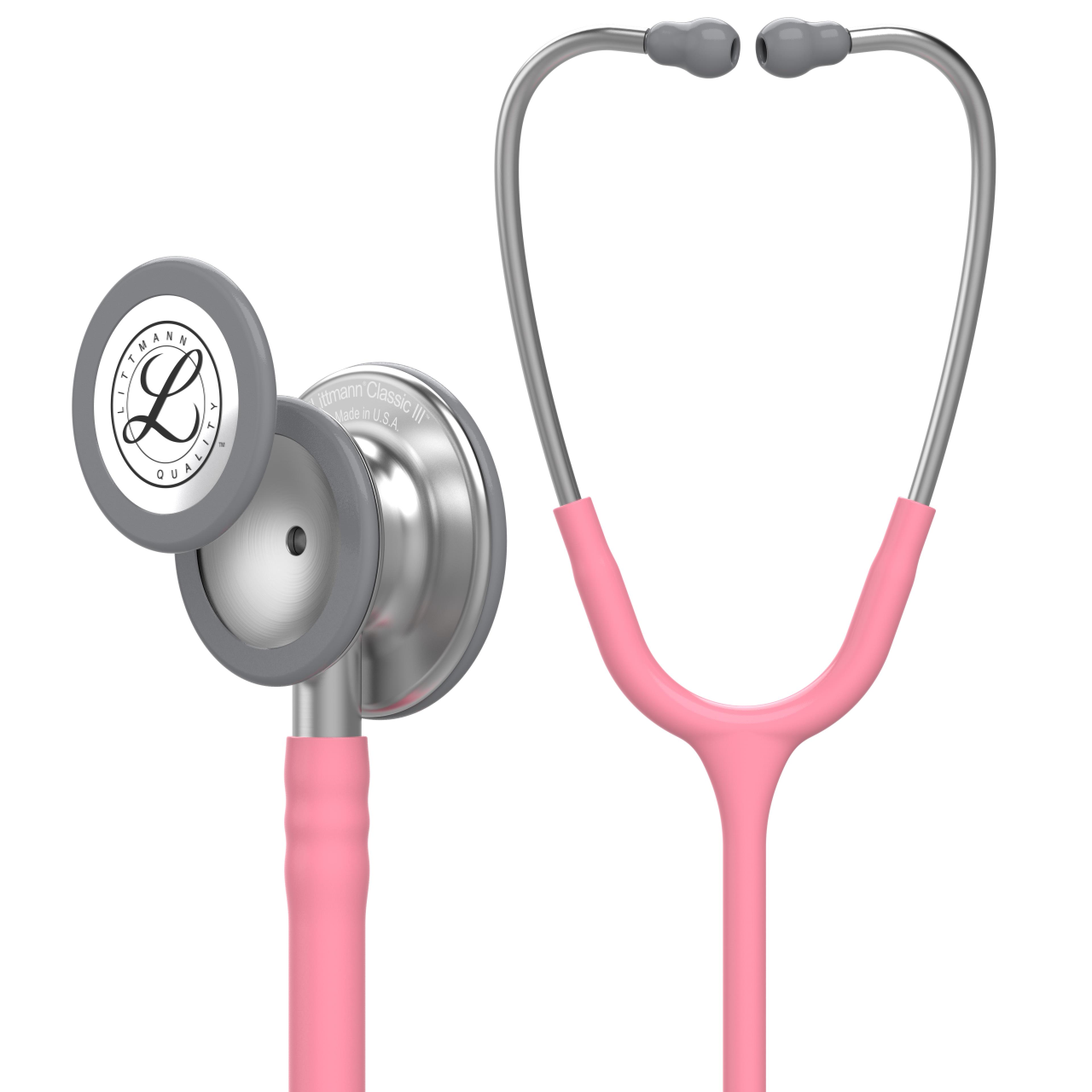 Pachet student - Stetoscop Littmann Classic III Roz Perlat 5633 + Borseta mov perlat